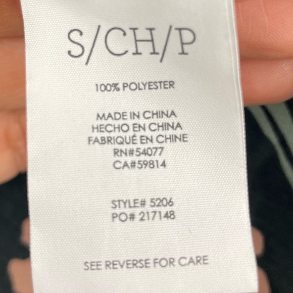 Cabi La Di Da Black Sheer Chiffon Flutter Sleeve Button Up Blouse 5206 - Picture 5 of 8